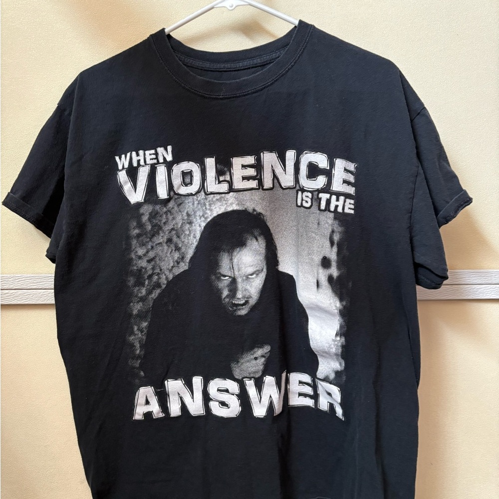 Black Graphic Tee with Bold Design